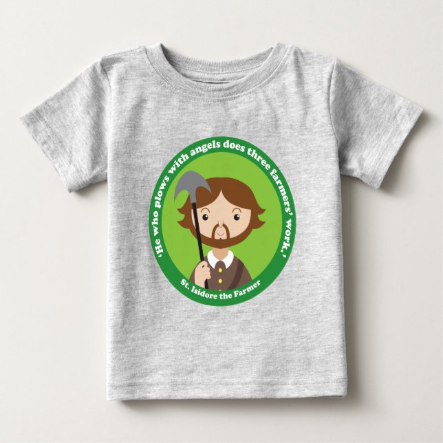 St. Isidore the Farmer T Shirt (Framsida)