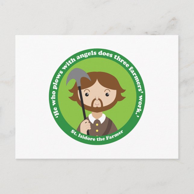 St. Isidore the Farmer Vykort (Framsida)