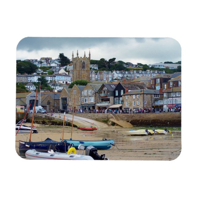 St Ives Cornwall England Magnet (Horisontell)