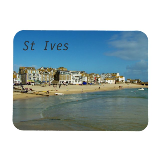 St Ives Cornwall England Photo Magnet (Horisontell)