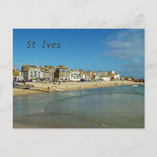 St Ives Cornwall England Photo Vykort (Framsida)