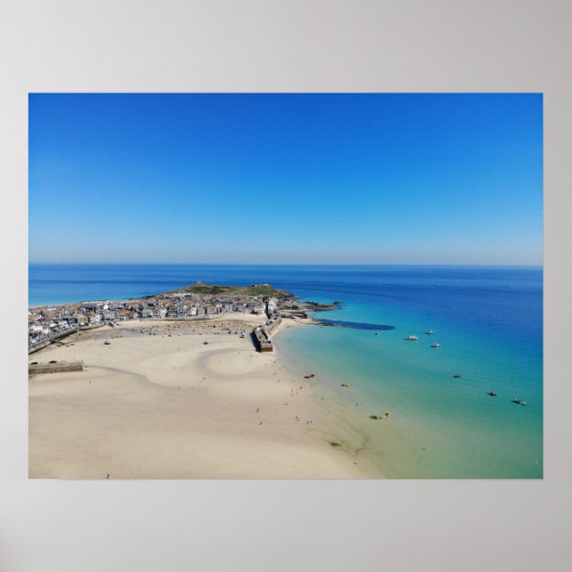St Ives, Cornwall, England Poster (Framsidan)