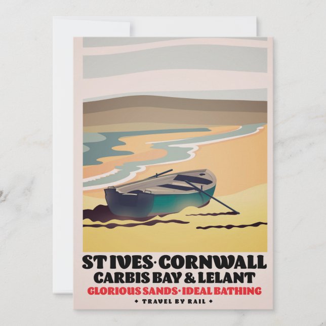 St Ives Cornwall Resemålare Affisch (Framsida)