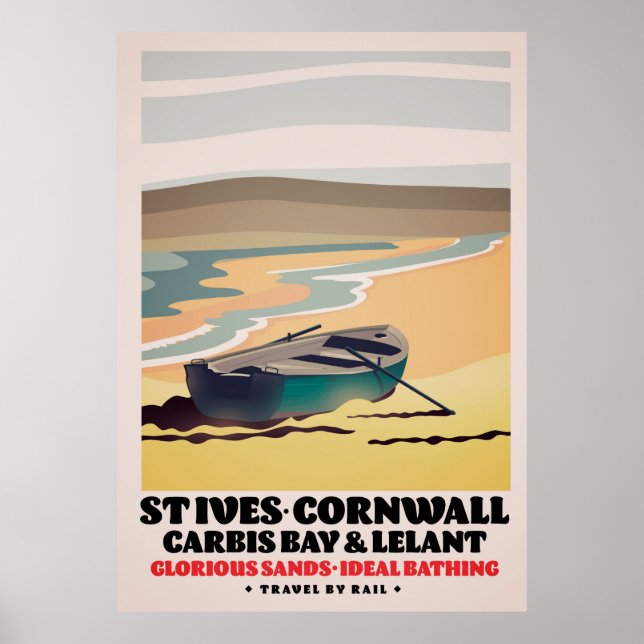 St Ives Cornwall Resoreraffisch Poster (Framsidan)