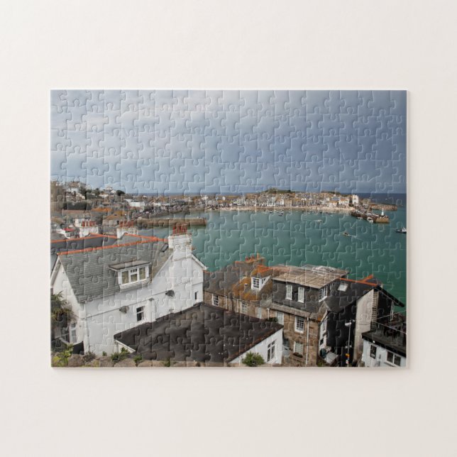 St.Ives stad och hamn, Cornwall Pussel (Horisontell)