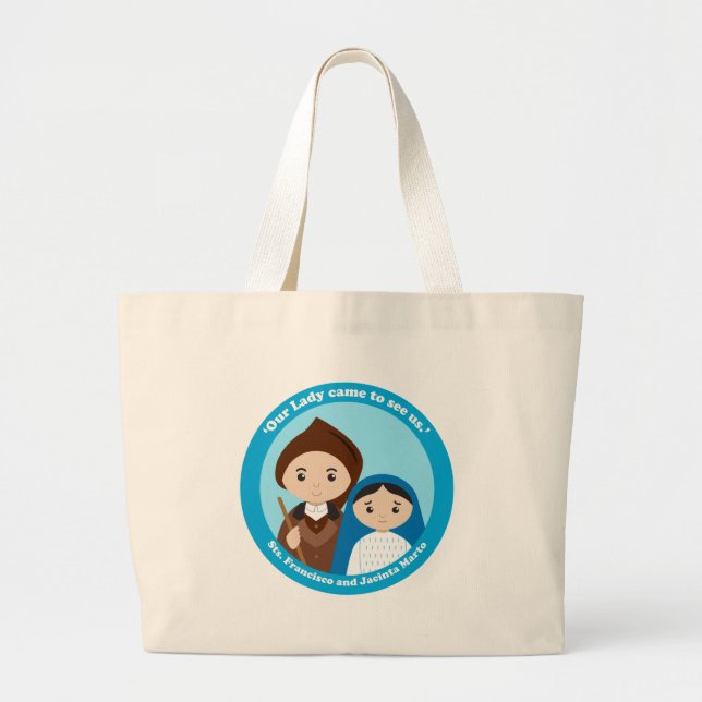 St. Jacinta och St. Francisco Marto Jumbo Tygkasse (Framsidan)