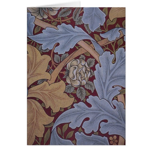 St. James Acanthus bladmotiv av William Morris Hälsningskort (Framsidan)