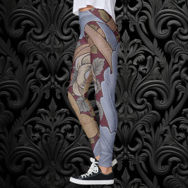 St. James Acanthus Löv Mönster av William Morris Leggings