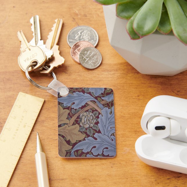 St. James Acanthus Mönster av William Morris Nyckelring (Skrivbord)