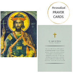 St. James av Persia Orthodox Christian Prayer Card Placeringskort
