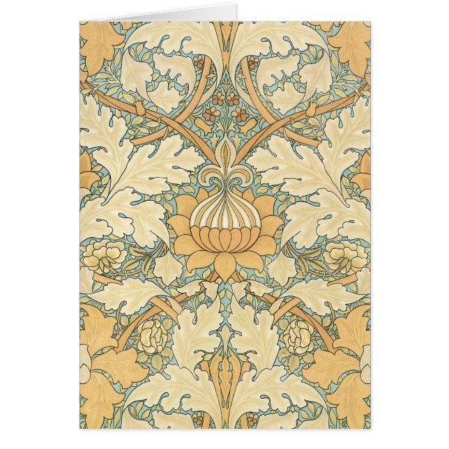 St. James av William Morris, Akantusblad Hälsningskort (Framsidan)