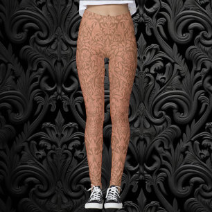 St. James av William Morris, Vintage Textiles Art Leggings