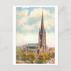 St. James Cathedral Toronto Canada Vintage Vykort