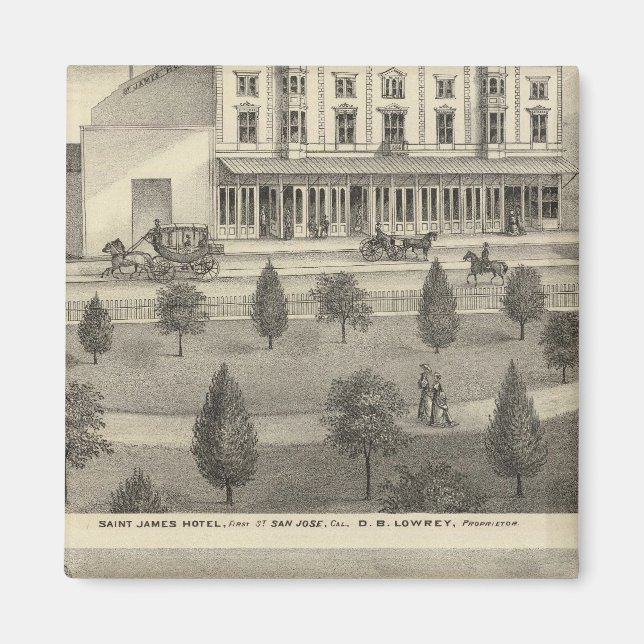 St James Hotel, hemvist Magnet (Framsidan)