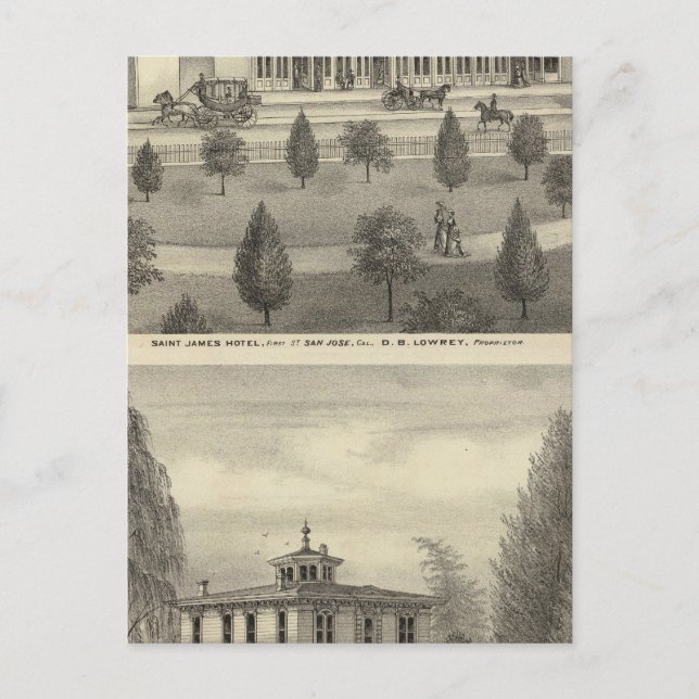 St James Hotel, hemvist Vykort (Framsida)