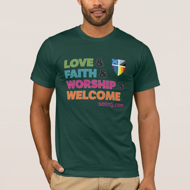 St. James' Love & Faith Pride T-shirt (Framsida)