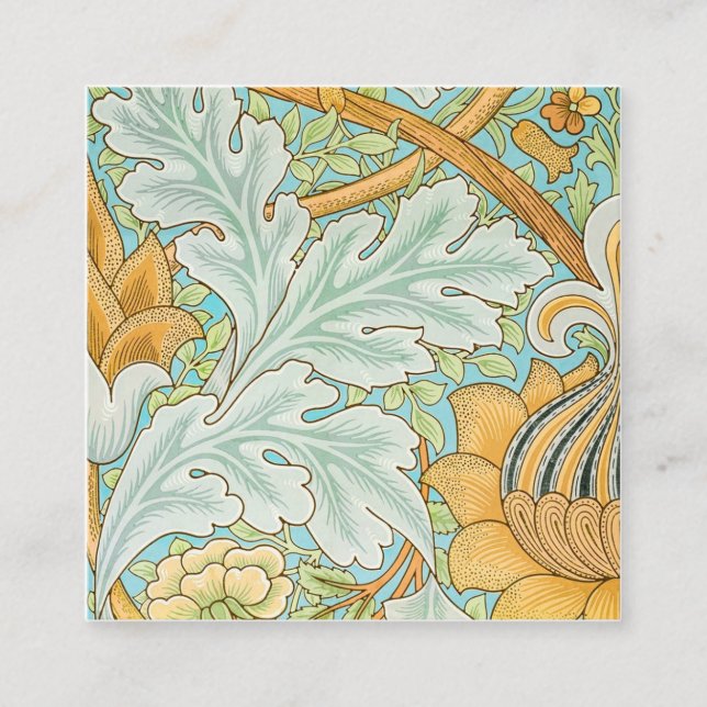 St. James Mönster (1881) av William Morris Fyrkantigt Visitkort (Framsida)