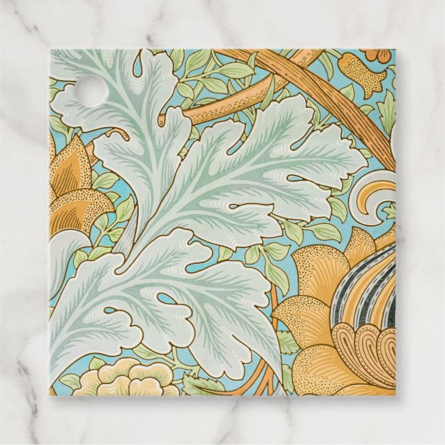 St James Mönster (av William Morris) Gåvor Etiketter (Framsida)