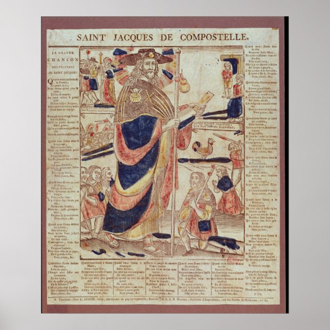 St. James of Compostela, 1824 Poster (Framsidan)
