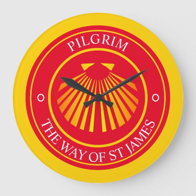 St James pilgrims Large Clock Stor Klocka (Framsida)