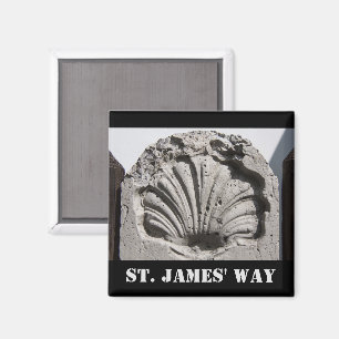St. James, Scallop Route Marker Magnet