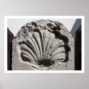 St. James Scallop Route Marker Poster