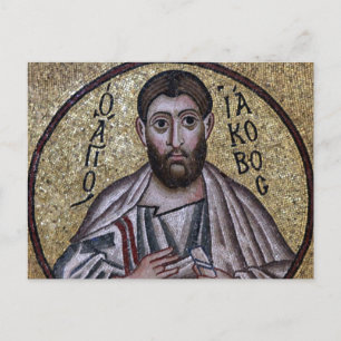 St. James the Just Byzantine Mosaic Icon Vykort