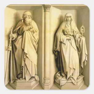 St. James Underbar och St. Clare Fyrkantigt Klistermärke