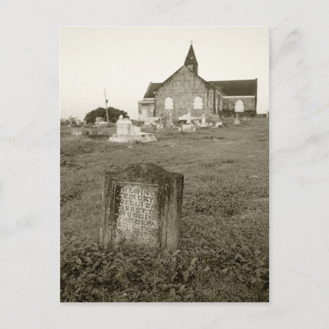 St. James Windward Church Nevis, Väster Indies Vykort (Framsida)