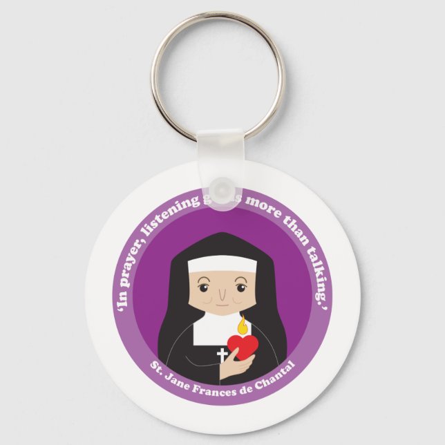 St. Jane Frances de Chantal Nyckelring (Framsida)