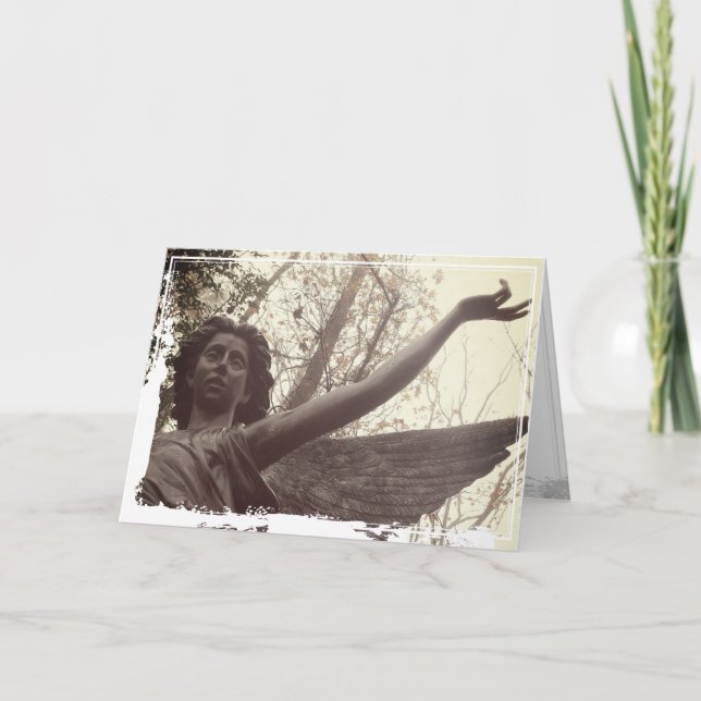 St Jane Frances de Chantal Quote Angel Photo Art— Helgkort (Framsida)