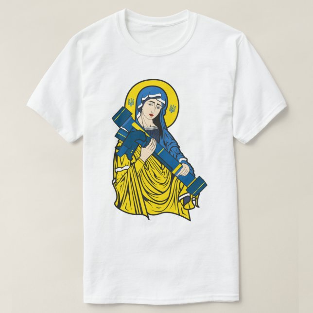 St. Javelin of Ukraina - Slava Ukraina - Glory to T Shirt (Design framsida)