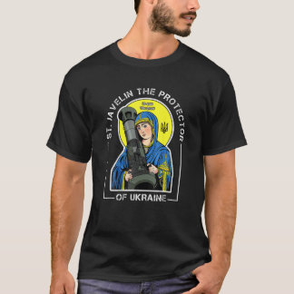 St. Javelin The Protector Of Ukraine Vintage Retro T Shirt