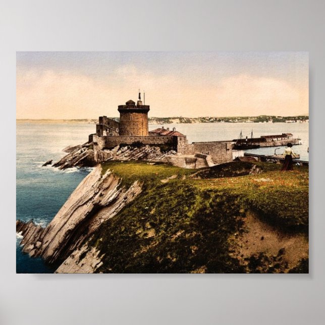 St. Jean de Luz, Fort Socoa, Pyrenéerna, Frankrike Poster (Framsidan)