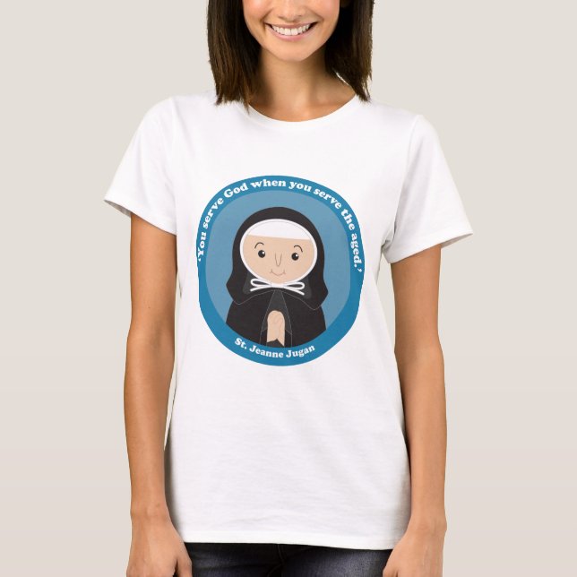 St. Jeanne Jugan T Shirt (Framsida)