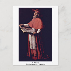 St. Jerome av Zurbaran De Francisco Vykort