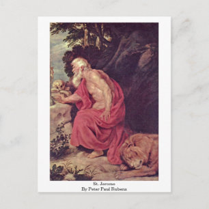 St. Jerome by Peter Paul Rubens Vykort