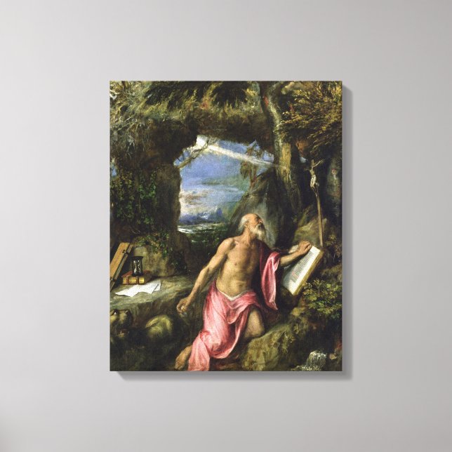 St. Jerome Canvastryck (Framsida)