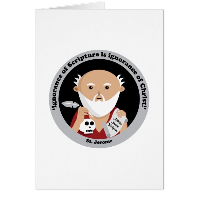 St. Jerome Hälsningskort (Framsidan)