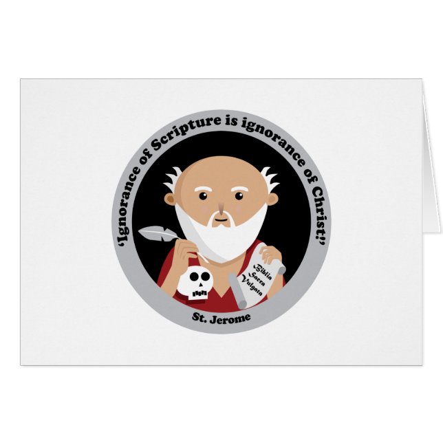 St. Jerome Hälsningskort (Framsidan Horizontal)