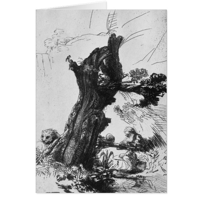 St Jerome handstil, 1648 Hälsningskort (Framsidan)