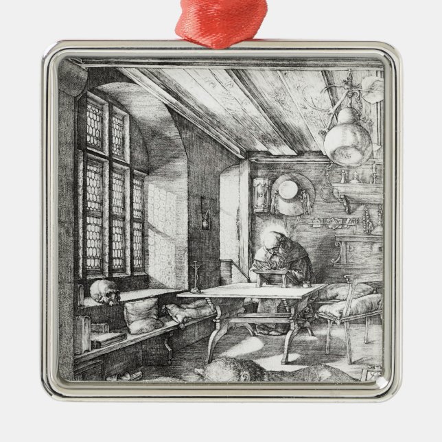 St Jerome i hans studie, 1514 Julgransprydnad Metall (Framsidan)