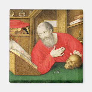 St Jerome i hans studie, 1650 (bodycolour och w/c Magnet