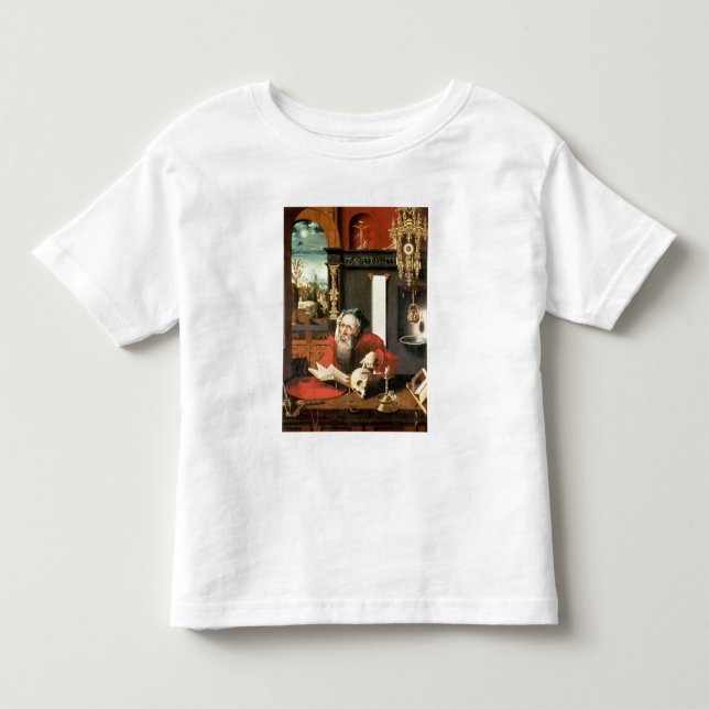 St Jerome i hans studie T-shirt (Framsida)