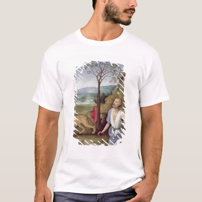 St Jerome i öknen, c.1499-1502 Tee (Framsida)