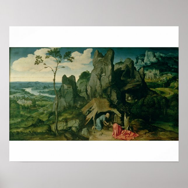 St. Jerome i öknen (olja på panelen) (se även Poster (Framsidan)