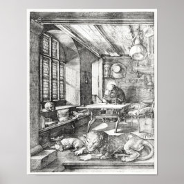 St. Jerome i sin studie, 1514 Poster