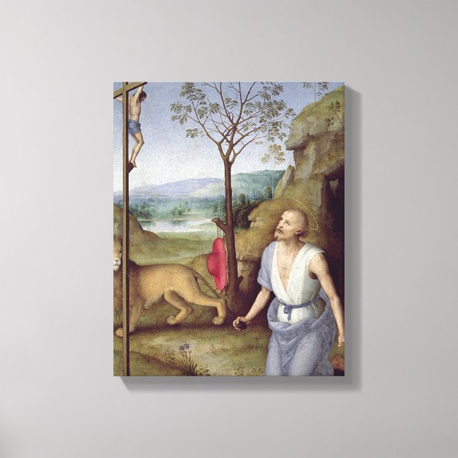 St. Jerome in the Desert, 1499-1502 Canvastryck (Framsida)