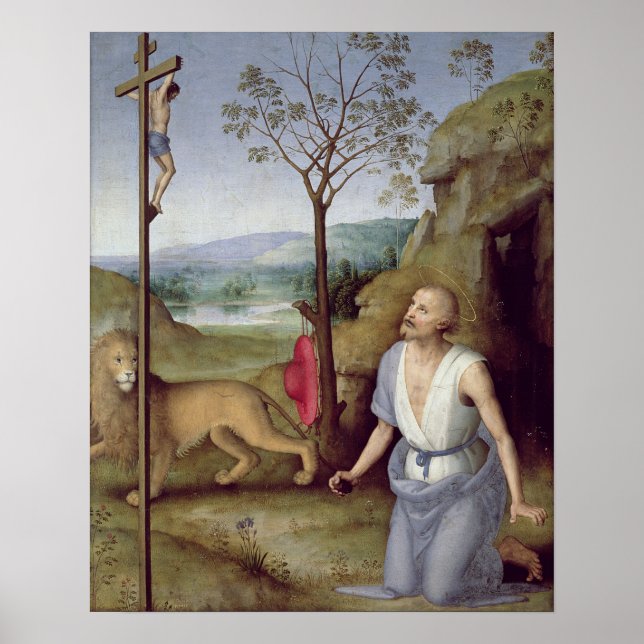 St. Jerome in the Desert, 1499-1502 Poster (Framsidan)