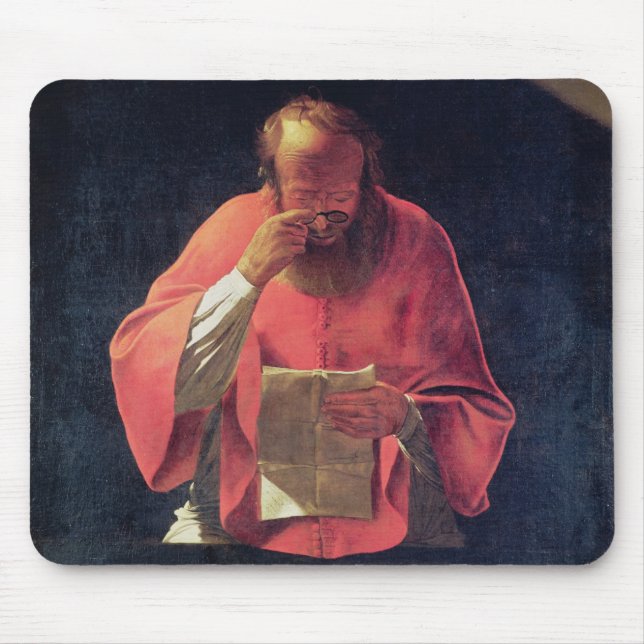 St Jerome läsning Musmatta (Framsidan)